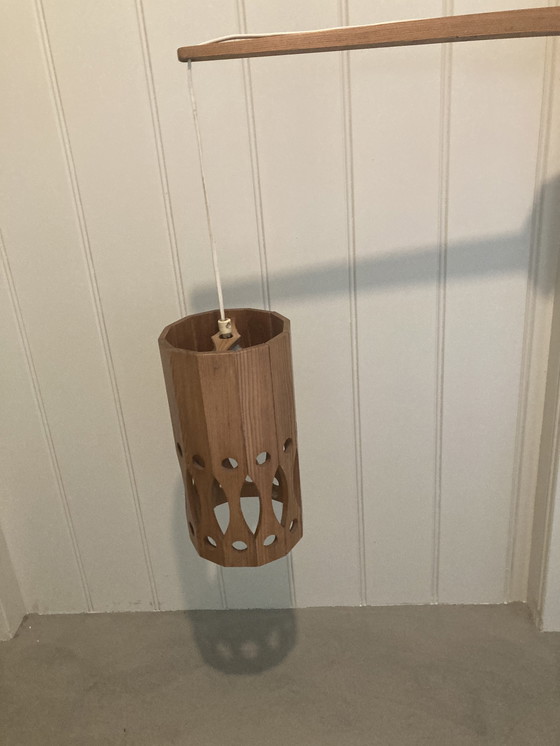 Image 1 of Lámpara de caña de pescar danesa de pino/LO Nilson