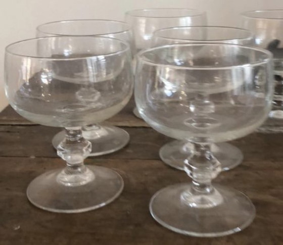 Image 1 of 10 bicchieri da champagne/gelato con stelo