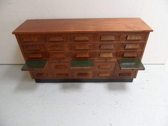 Image 1 of Antique shop cabinet with 25 drawers