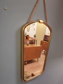 Miroir vintage Miroir mural laiton noir