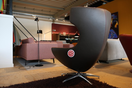 Sillón reclinable Leolux Caruzzo con otomana