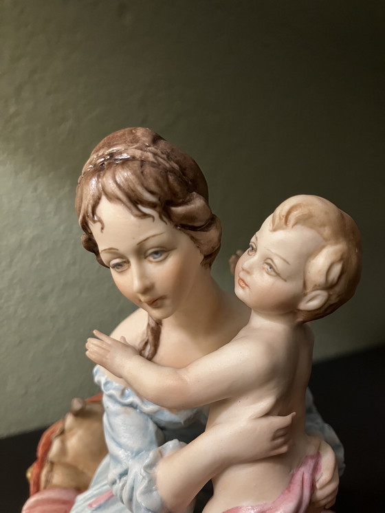 Image 1 of Capodimonte statue Mother & Child