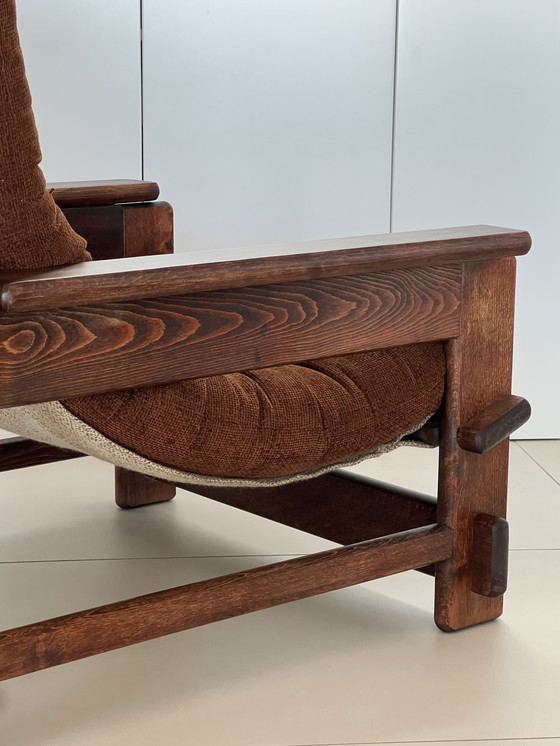 Image 1 of Scandinavian oak armchair, 60s