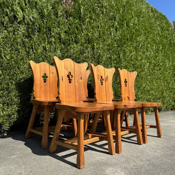 Image 1 of Set van 6 vintage stoelen