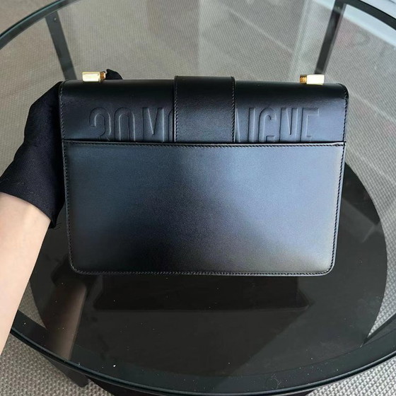 Image 1 of DIOR 30 MONTAIGNE - SMOOTH CALFSKIN BLACK GOLDEN HARDWARE WITH STRAP