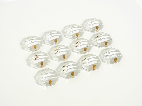 Beautiful Original 1960s Kinkeldey Crystal Glass And Brass Wall Lamp – Wall lights (photo 18 of 20)