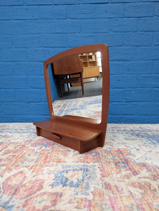 Image 1 of Vintage hall mirror with drawer, 1960s