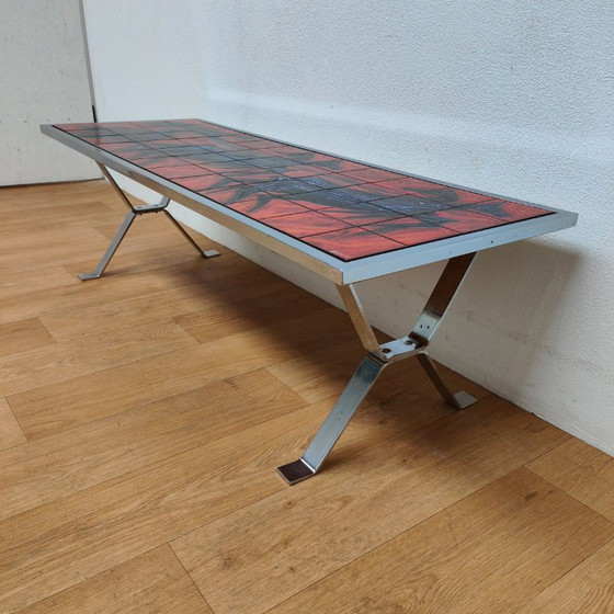 Image 1 of Table basse vintage en carrelage André Bayer