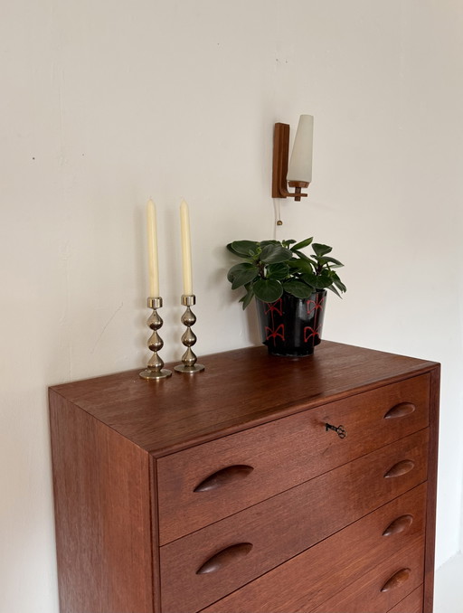 Vintage Danish teak wall lamp '60