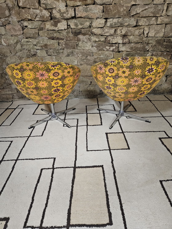 Image 1 of Paar polystyreen schaalcoktails uit 1970