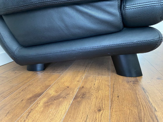 Image 1 of Vintage leren bank