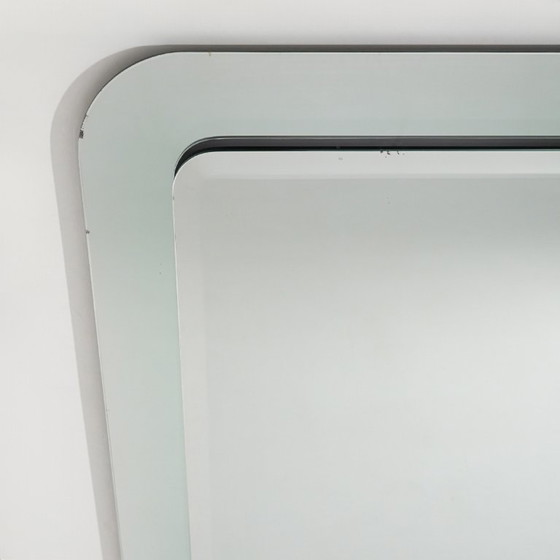 Image 1 of Square wall mirror with beveled edges, 1970s