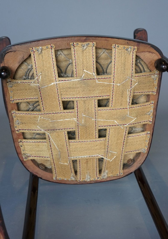 Image 1 of x2 Model 728 Fledermaus Chairs attributed to Josef Hoffmann for J & J. Kohn, 1906