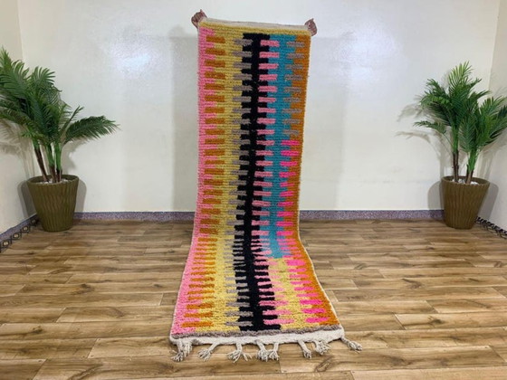 Image 1 of Mehrfarbige Berberteppiche aus Leinen, 300 cm x 100 cm