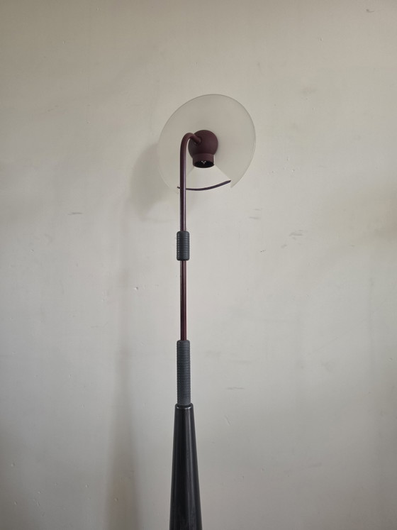 Lampe Arteluce Made In Italy Lampe Vintage Postmoderne – Lampadaires, Glass, Metal (photo 7 of 11)