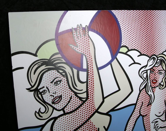 Image 1 of Lichtenstein, Roy - Desnudos con balón de playa - Litografía offset en color
