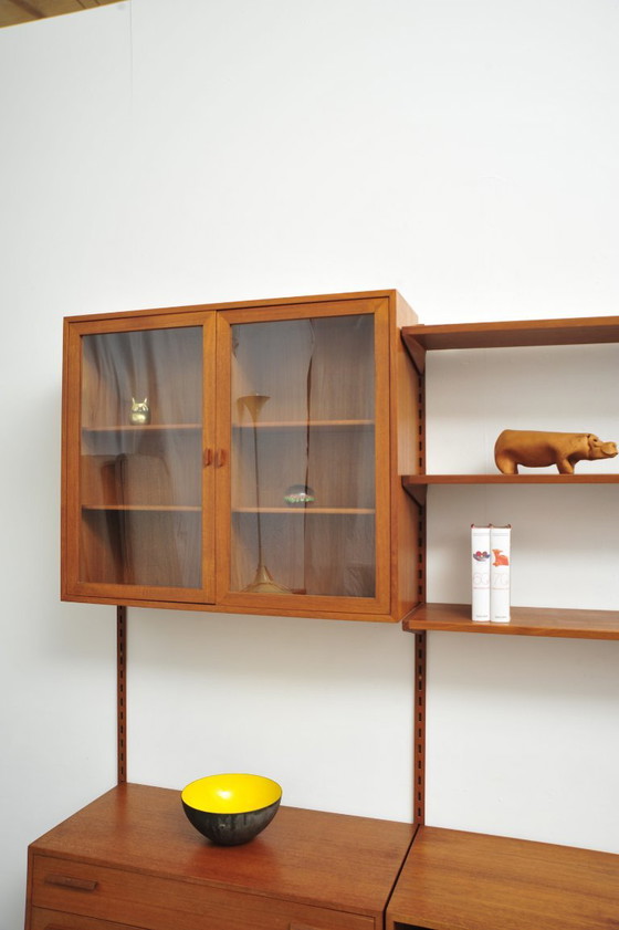 Danish Shelving System in Teak by Kai Kristiansen for Feldballes Møbelfabrik, 1960s, Shelving unit, Wood (photo 9 of 21)