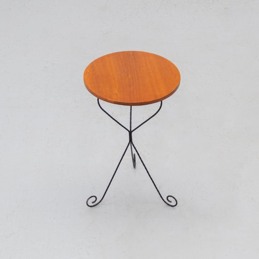Bijzettafel Smeedijzer Frankrijk 60's – Wood (photo 2 of 8)