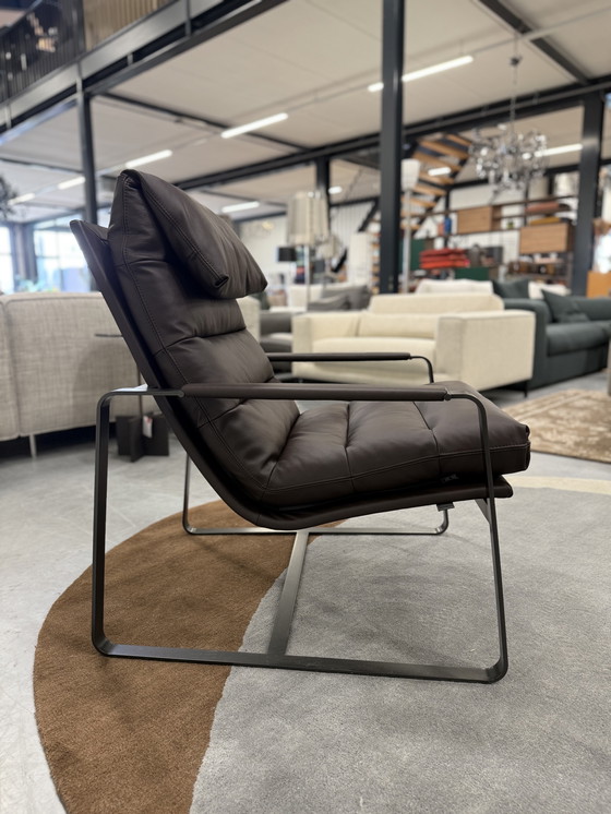 Image 1 of Sillón Leolux Indra Wapiti Cuero Marrón