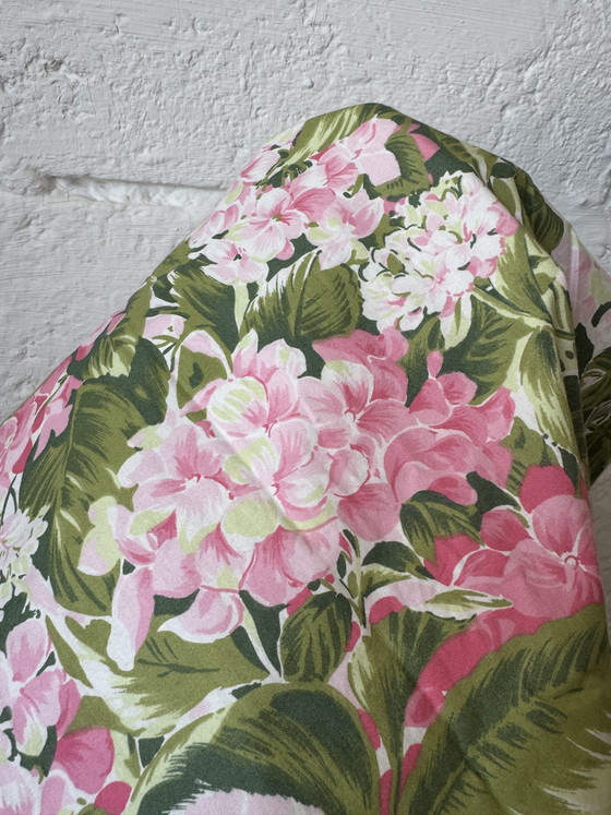 Image 1 of Vintage hydrangea curtain