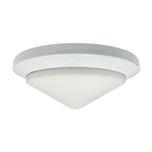 1980s Bahag Round Ceiling Light Made of Glass and Metal – plafondlampen