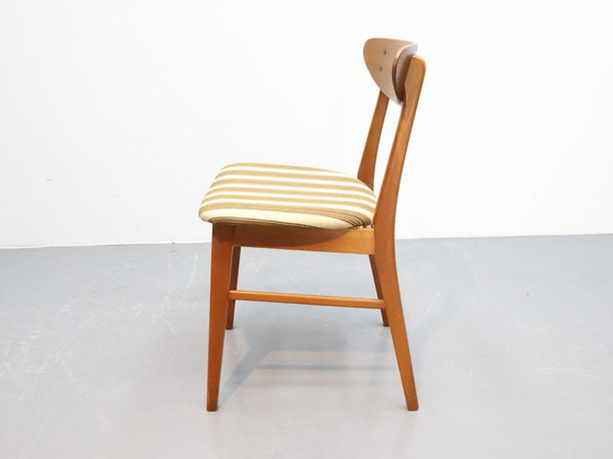 Image 1 of Set van 4 Deense eetkamerstoelen vintage