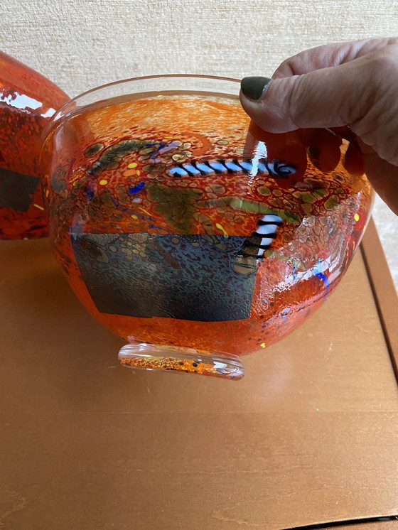 Image 1 of Kosta Boda vaas en schaal