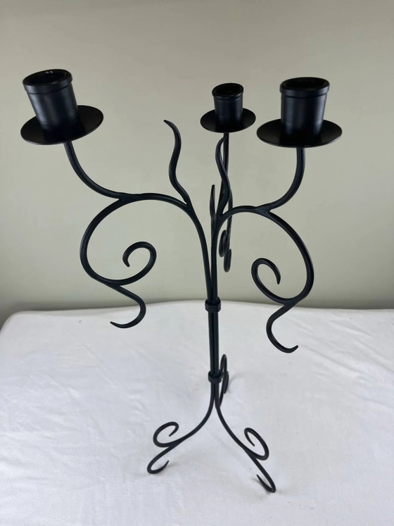 Candelabro grande de hierro – Portavelas, Iron, Rustic (photo 13 of 15)