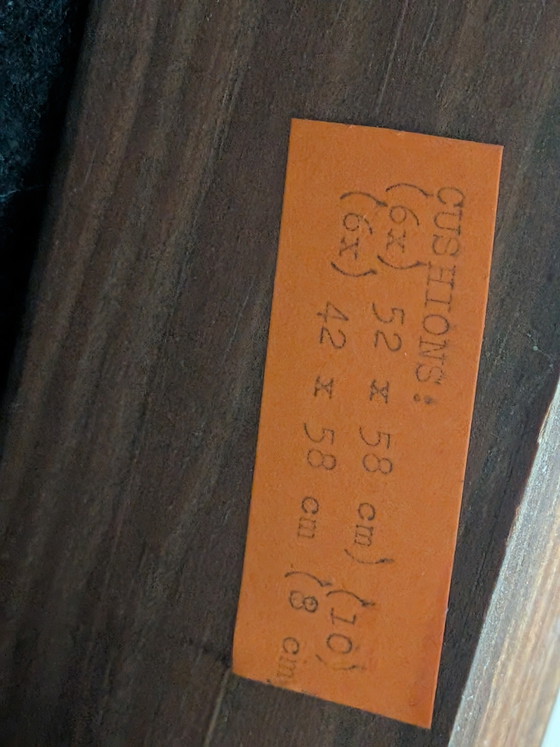 Image 1 of Vintage Gralon Everest / Schote 70 2-Zits Designbank – Massief Hout – Jaren '70