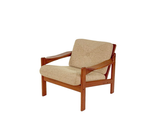 Rare fauteuil design danois vintage de Niels Bach, 1960S