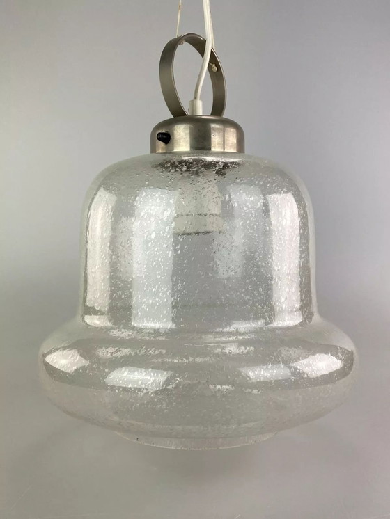 Image 1 of Lampada a sospensione anni '60 e '70, lampada da soffitto in vetro, design Space Age anni '60