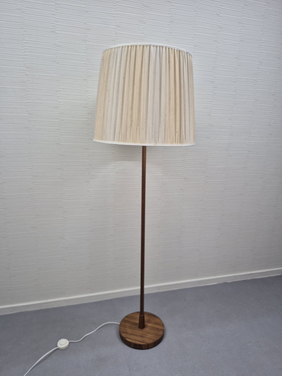 Image 1 of Staande lamp Scandinavisch design. Vintage vloerlamp teak.