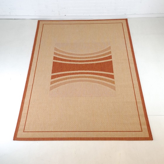 Image 1 of Vintage geometric rug Art Deco Tim van Campen style
