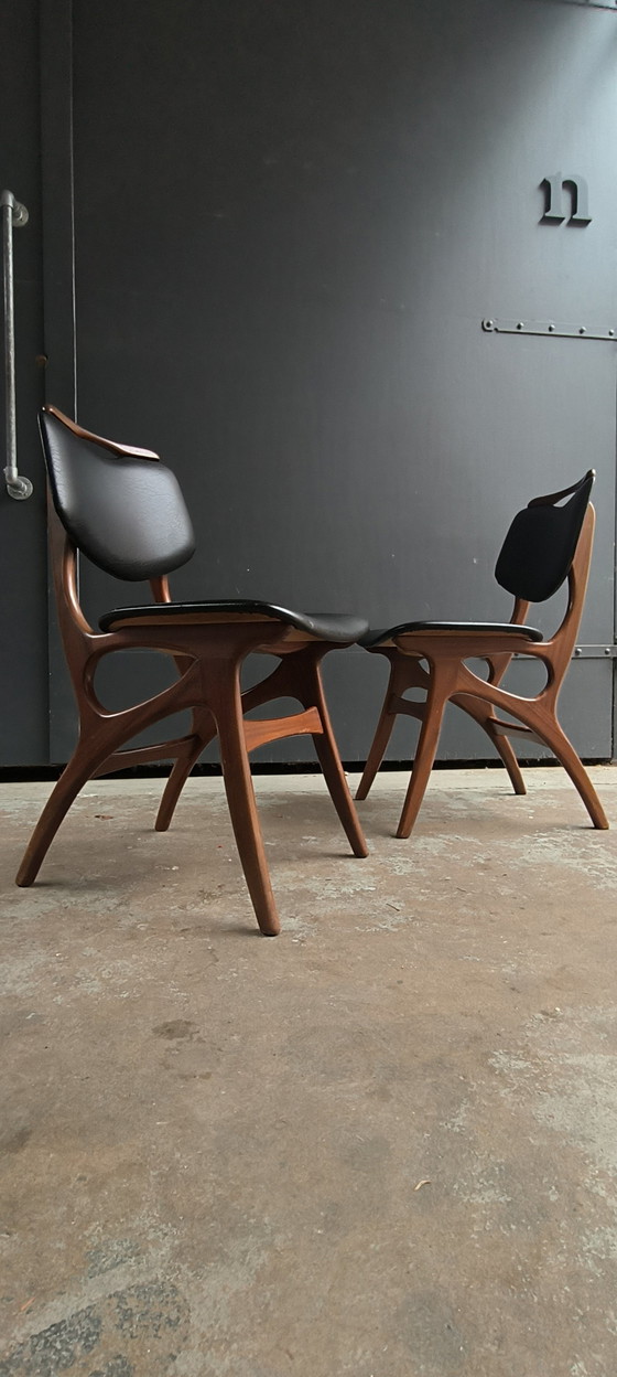 Image 1 of 4 vintage retro design jaren 60 Pynock Wierden stoelen 