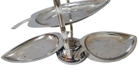 Image 1 of Ciotole per caramelle pieghevoli in metallo vintage a 3 livelli