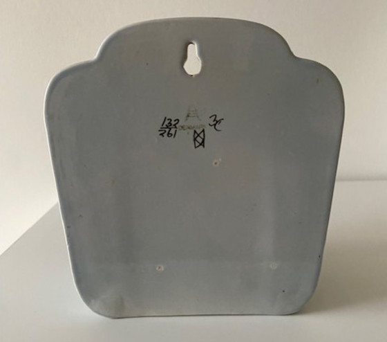 Image 1 of Saliera da parete vintage Royal Copenhagen / Alumnia con coperchio "Crazy Bird"