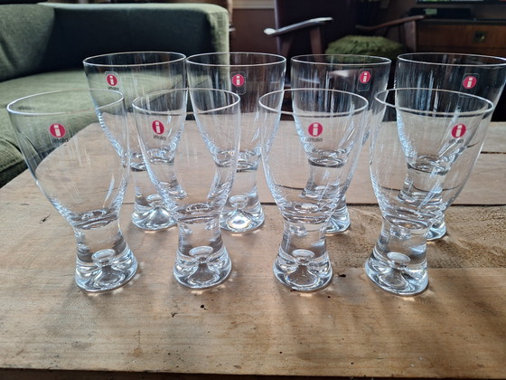 Set von 2 x 4 Tapio Wirkkala Weingläsern. Iittala Finnland – Gläser & Karaffe, Glass (photo 3 of 6)