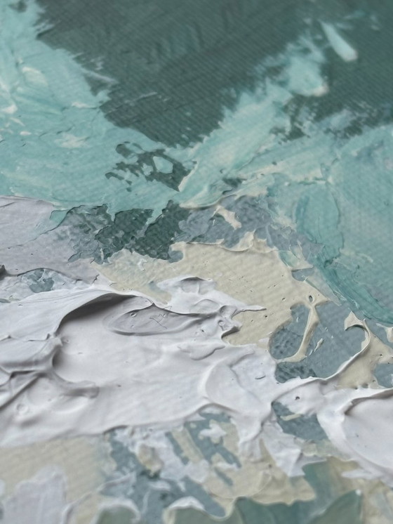 Image 1 of Sky & Stone I & II – modern abstract coastal diptych