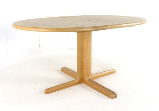 Image 1 of Juul Kristensen for JK mobler oak oval extendable dining table vintage Danish