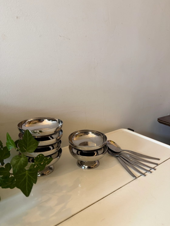 Helinox chrome dessert coupes – Crockery, rvs, Vintage (photo 4 of 4)