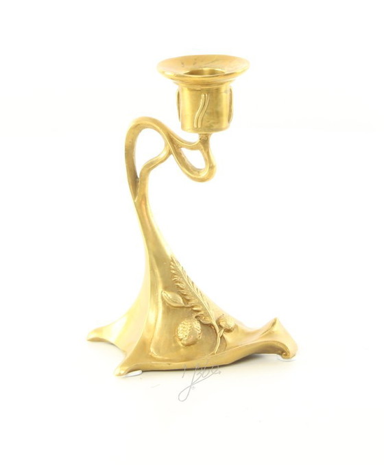 Image 1 of Bronzeleuchter im Jugendstil