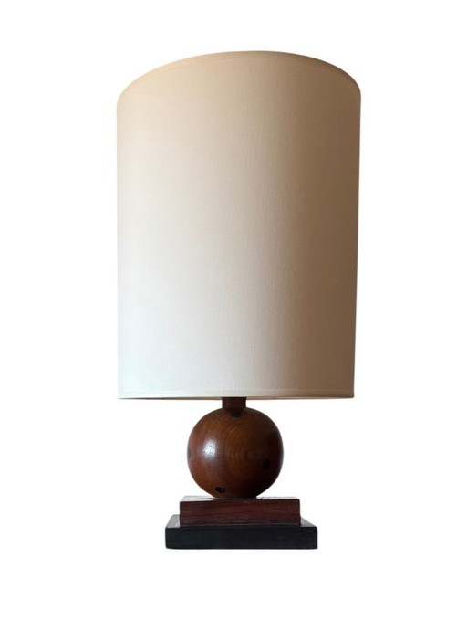 Art Deco wood table Lamp, France ca. 1930s