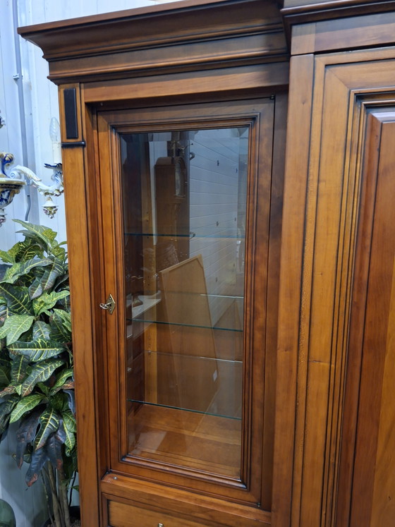 Image 1 of Classic Dutch china cabinet, buffet cabinet, wall unit, dimensions: 207x47/68cm and 198cm high.