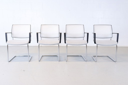 4x Gispen Zinn B4 Stuhl