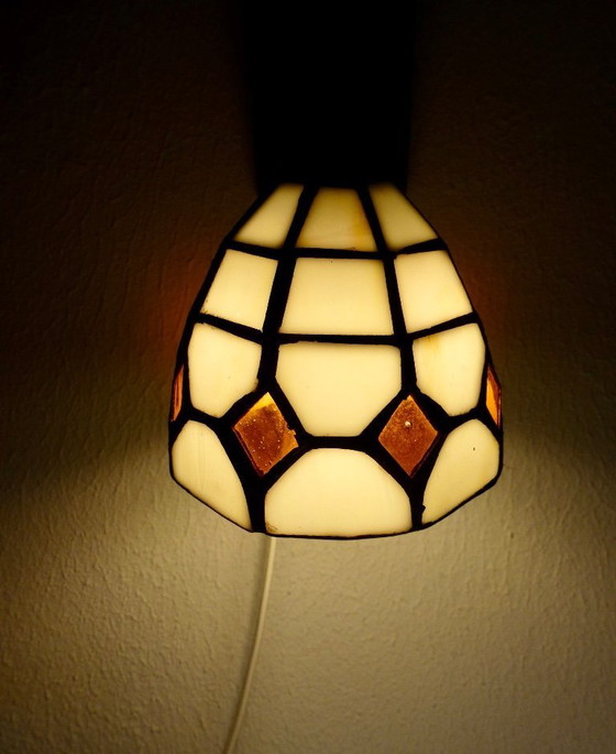 Image 1 of Lampada da parete in stile Tiffany.