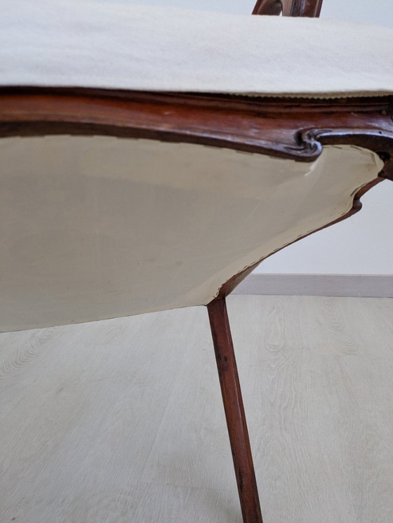 Image 1 of Art Nouveau - Sessel (2) - Holz, Stoff