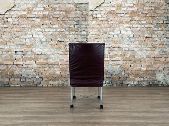 Montis Chaplin 6er Set - Aubergine | Gerard van den Berg, Esszimmerstühle, Leder, Metall, Lila (Foto 7 von 15)
