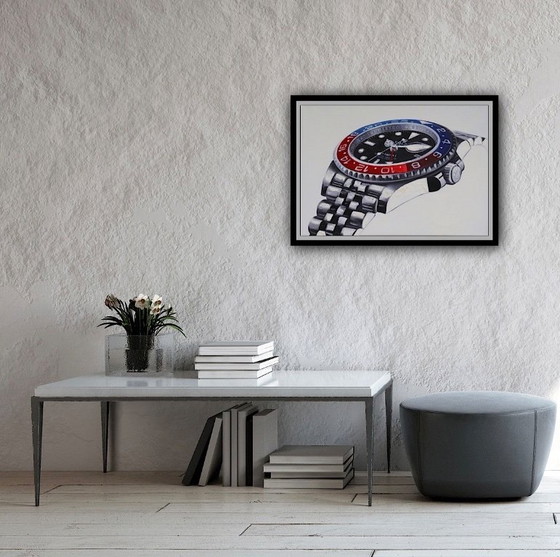 Image 1 of Rolex: "Hora de mi Rolex, Pepsi". Glicee n.° 26/200. Firmado. 