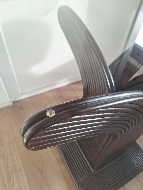 Image 1 of Tavolo di design in rattan Vivai del Sud - anni '70