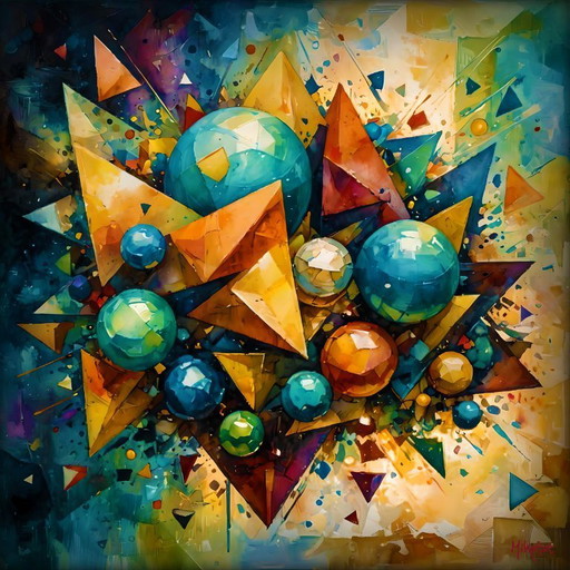 MikoArt-Liquid Gloss®-03/Series-80x80cm-0303